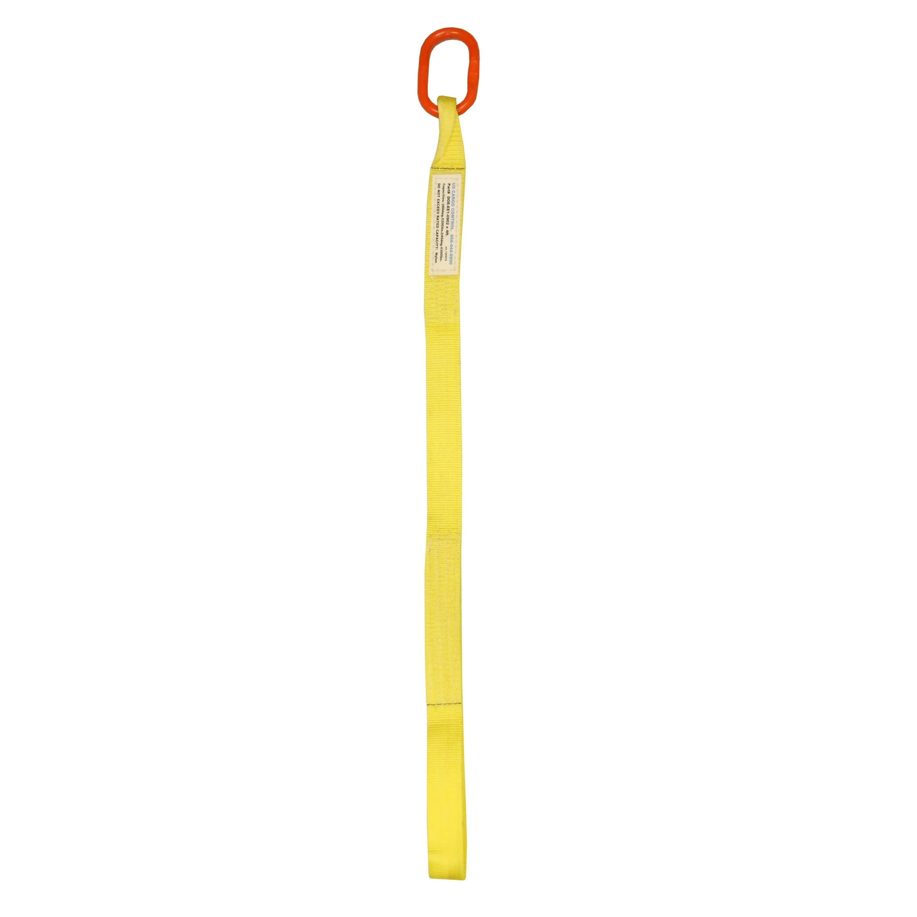 1"x4' (1 ply) Single Leg Nylon Sling w/ Master Link & Sewn Loop