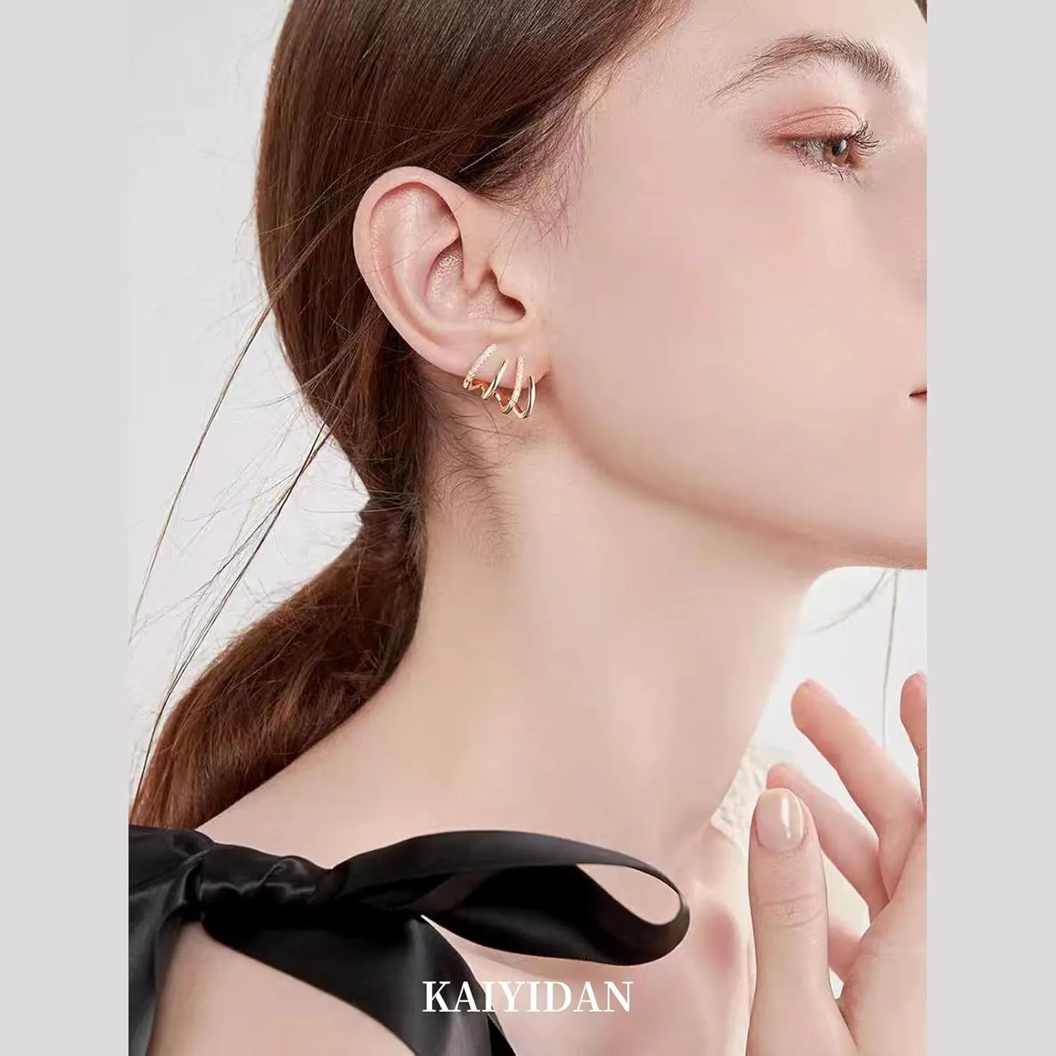 2 Pairs Gold/Silver Hoop Earrings For Women Men Set Trendy,18K Gold Plated Big/Large/Small/thin/Thick/ Chunky Zircon Huggie Hoop Earings,Western Turquoise Gemstone Dangle Hoops,Oval Twisted Statement CZ Geometric Drop Hoops,Fashion Jewelry Gift.