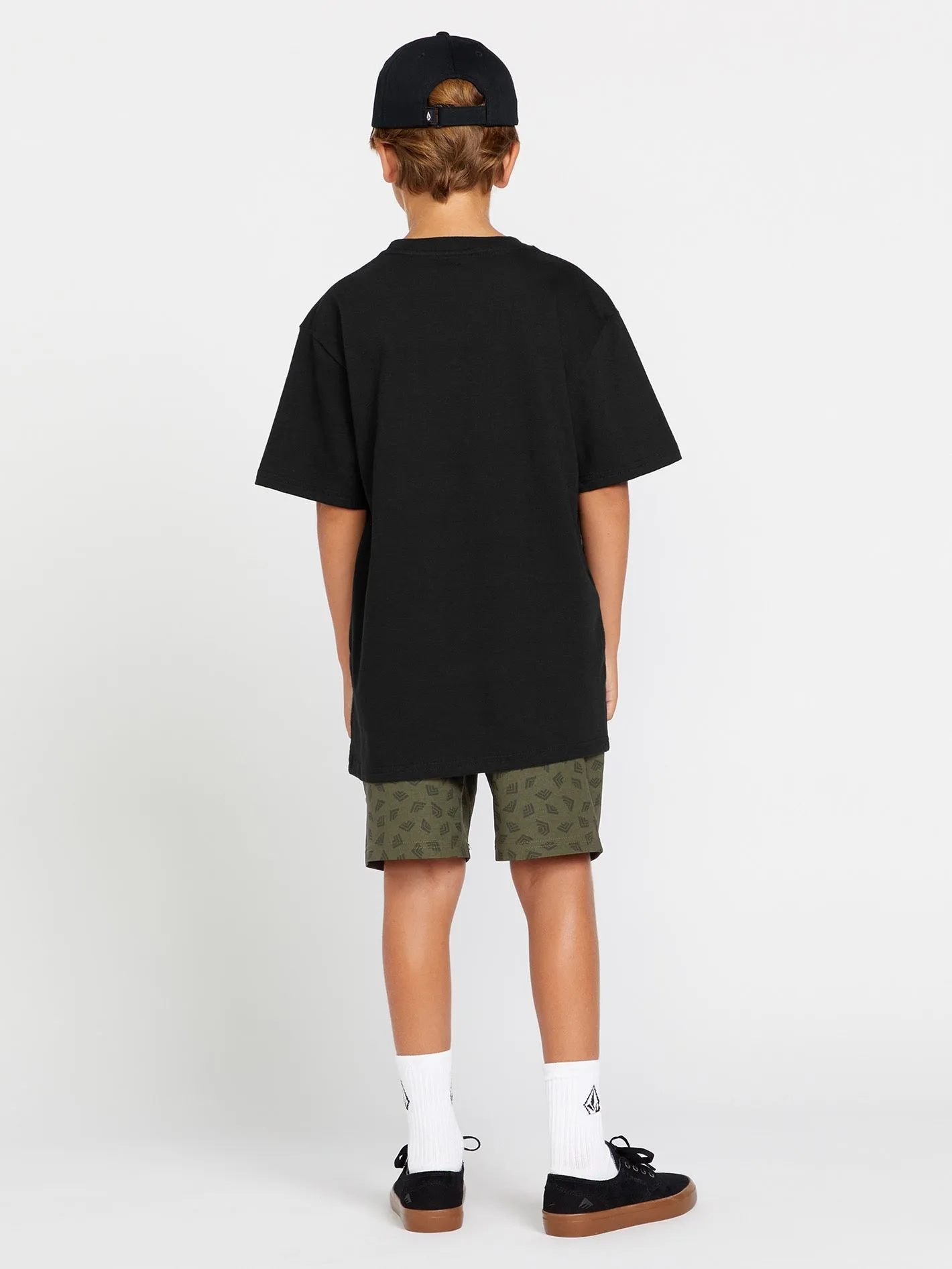 Big Boys Runoff Elastic Waist Hybrid Shorts - Squadron Green