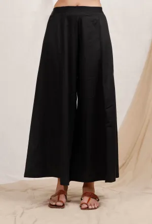 Black Cotton Palazzos