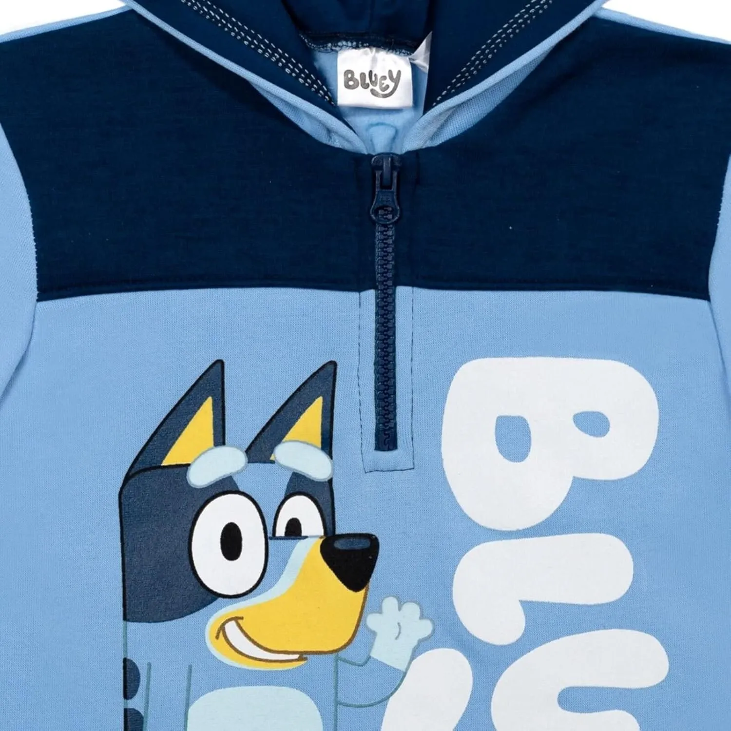 Bluey Bingo Fleece Half Zip Hoodie Toddler to Big Kid