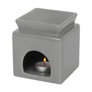 Ceramic Light Grey Wax Melt Oil Burner