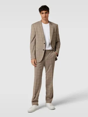 Checkered two-button jacket, Jasper model BOSS, beige