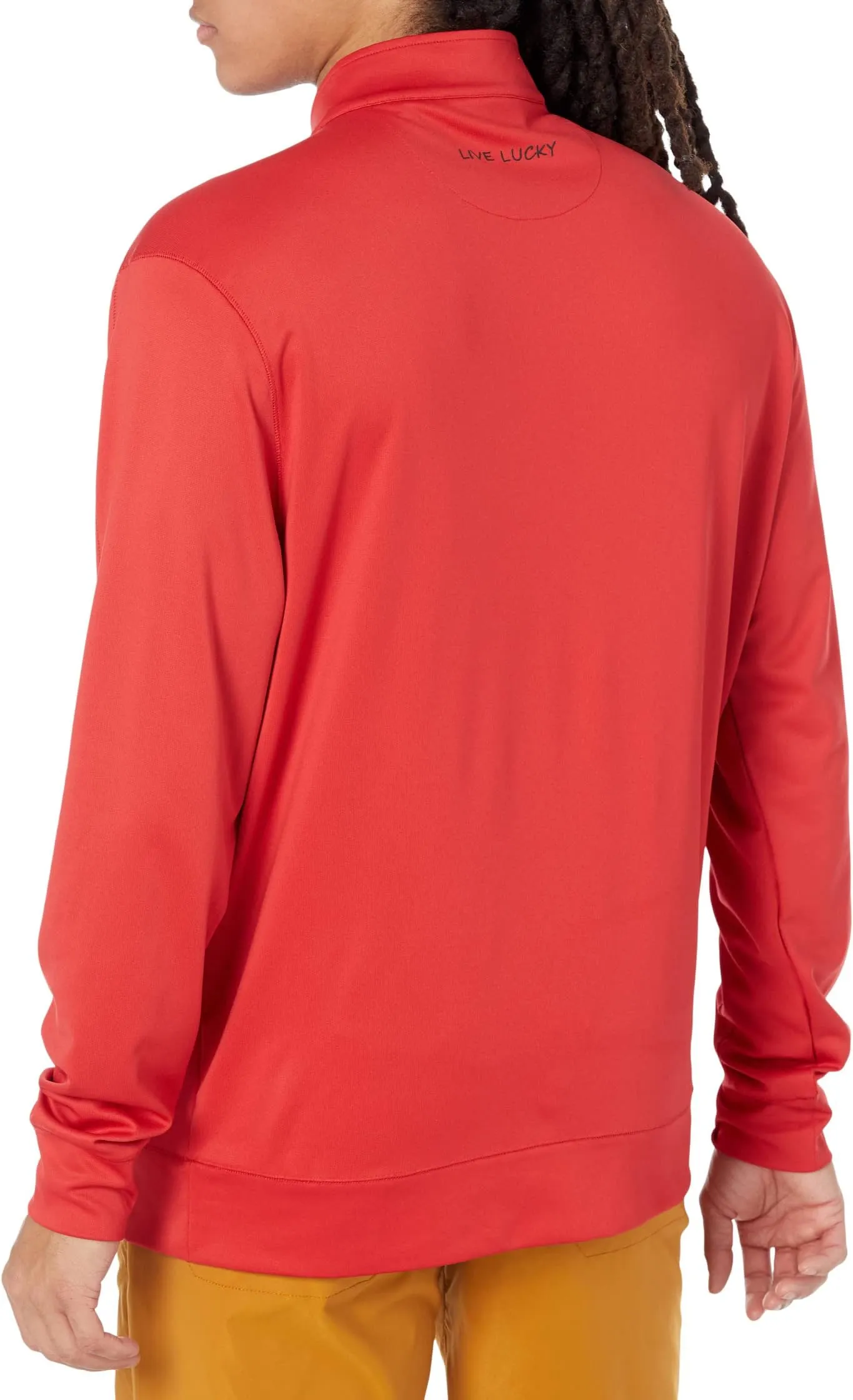 Crosley Outerwear Black Clover Sweatshirt in Signature Red/Black Clover
