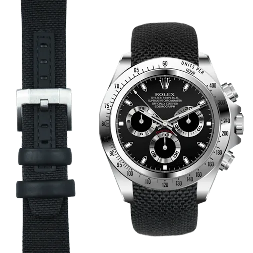 Curved End Nylon Strap for Rolex Daytona with Tang Buckle