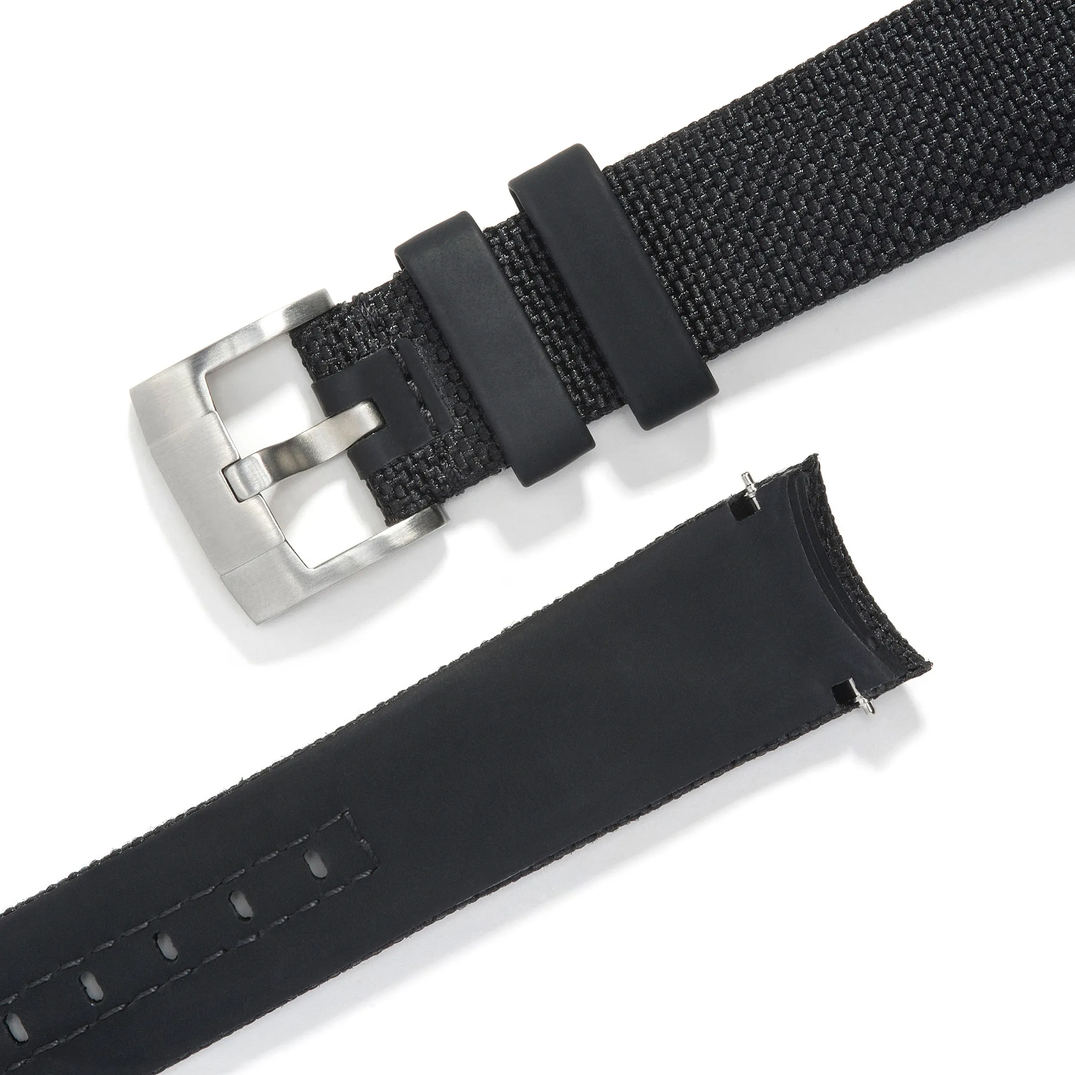 Curved End Nylon Strap for Rolex Daytona with Tang Buckle