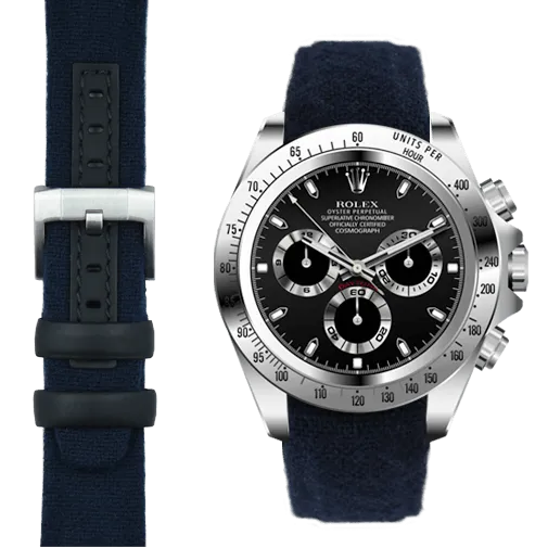 Curved End Nylon Strap for Rolex Daytona with Tang Buckle