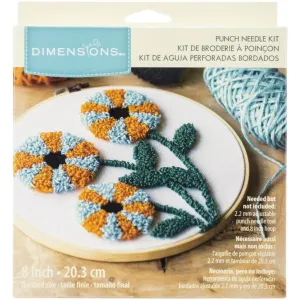 Dimensions Punch Needle Kit 8 in. Modern Floral