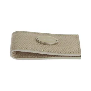 Dolce & Gabbana Elegant Beige Leather Money Clip