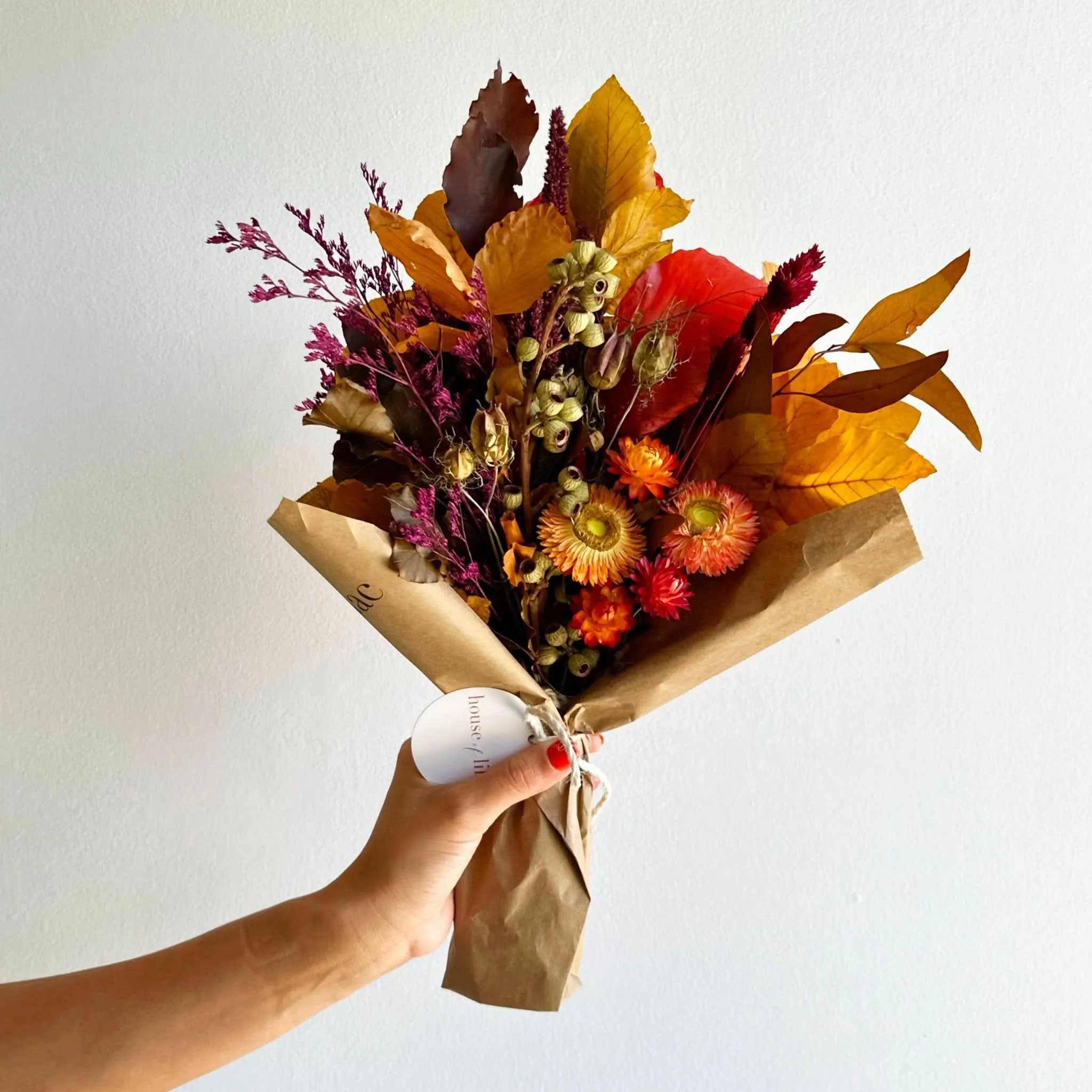 Fall Seasonal Dried Flowers (Mixed Styles)