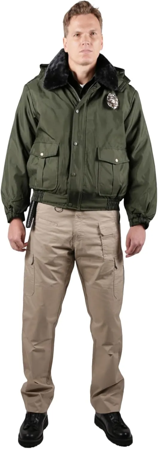 First Class 100% Nylon Oxford All Season Deluxe Plain and Security Bomber Jacket