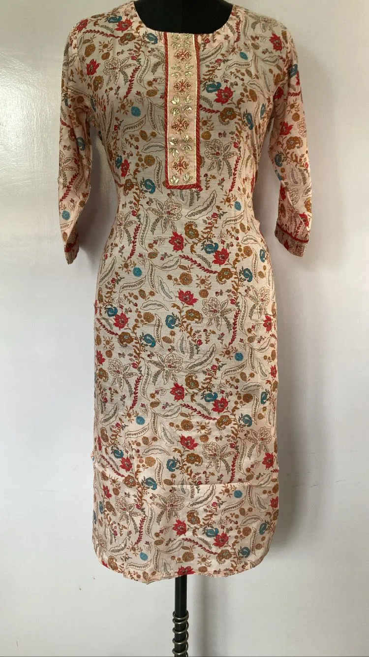 Floral Printed Muslin Pant Set
