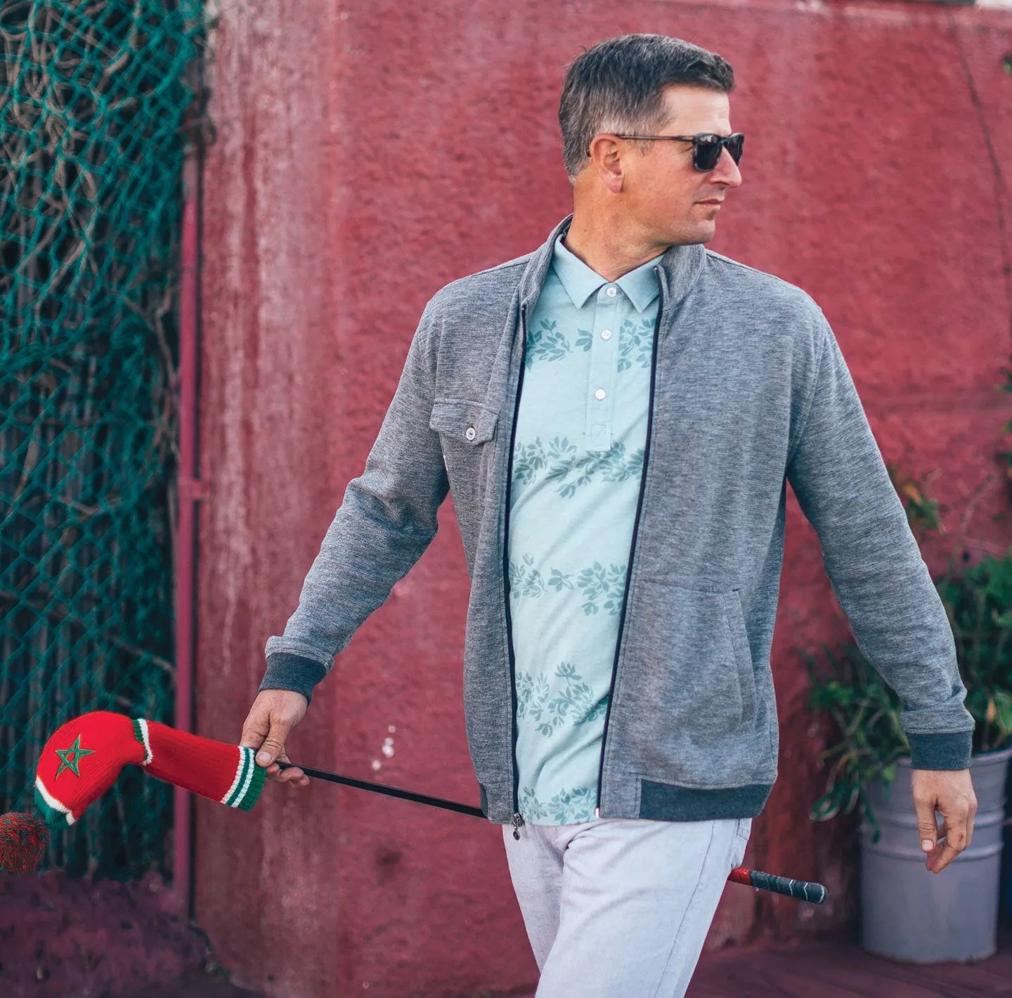 Floral Printed Polo