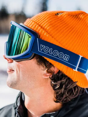 Footprints Goggle - Dark Blue / Gold Chrome