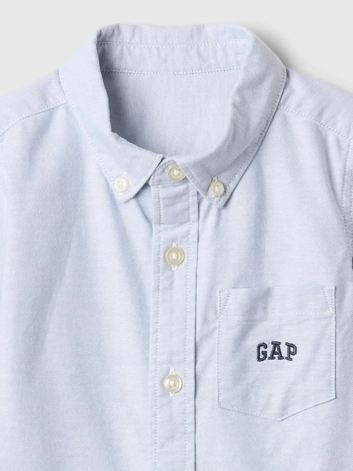 GAP Baby Boys' Logo Oxford Button-Down