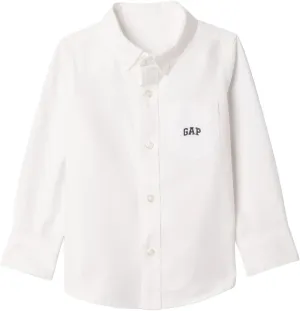GAP Baby Boys' Logo Oxford Button-Down