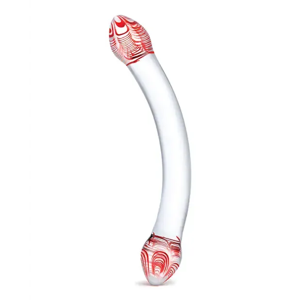 Glas Red Head Double Dildo