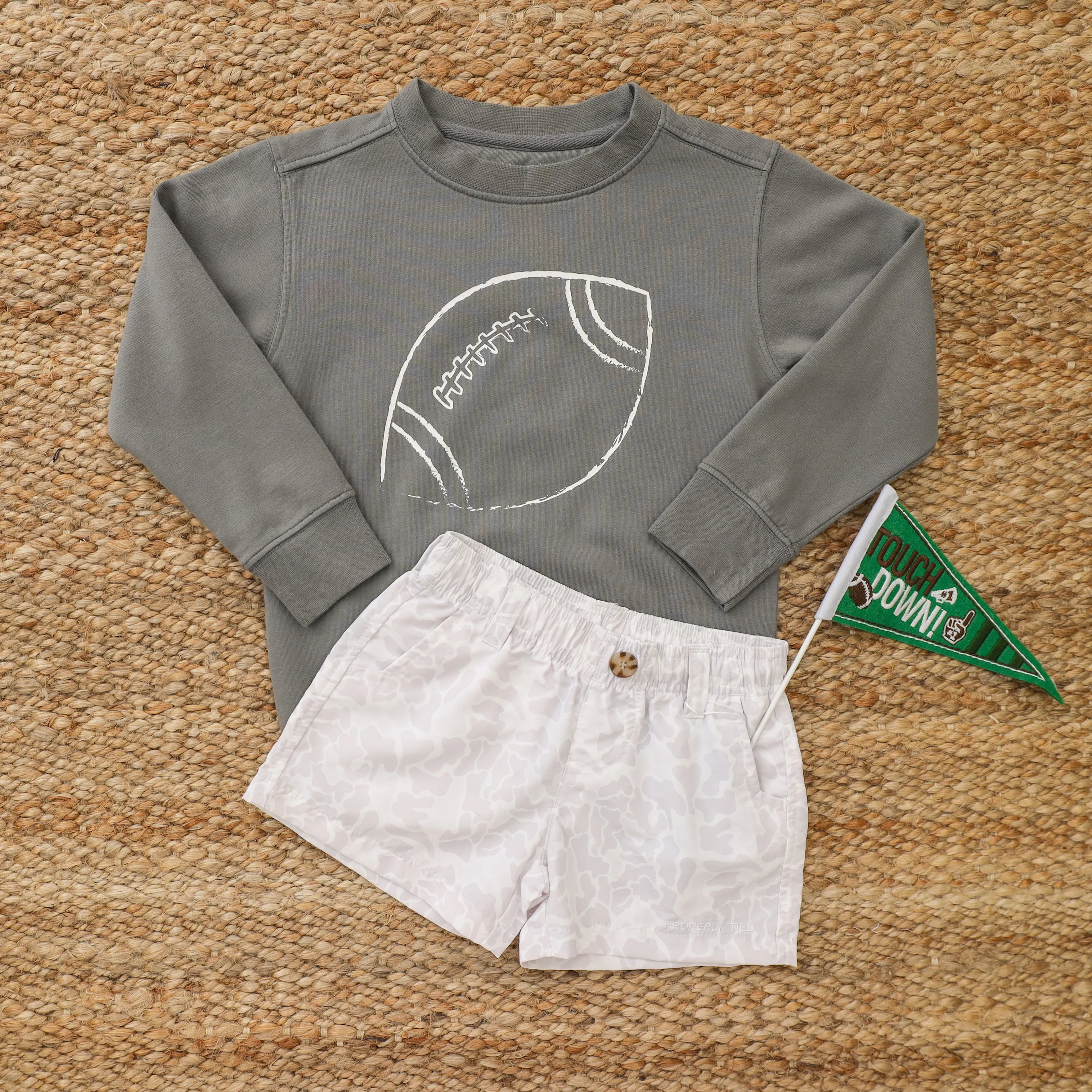 Gray Football Sweatshirt