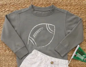Gray Football Sweatshirt