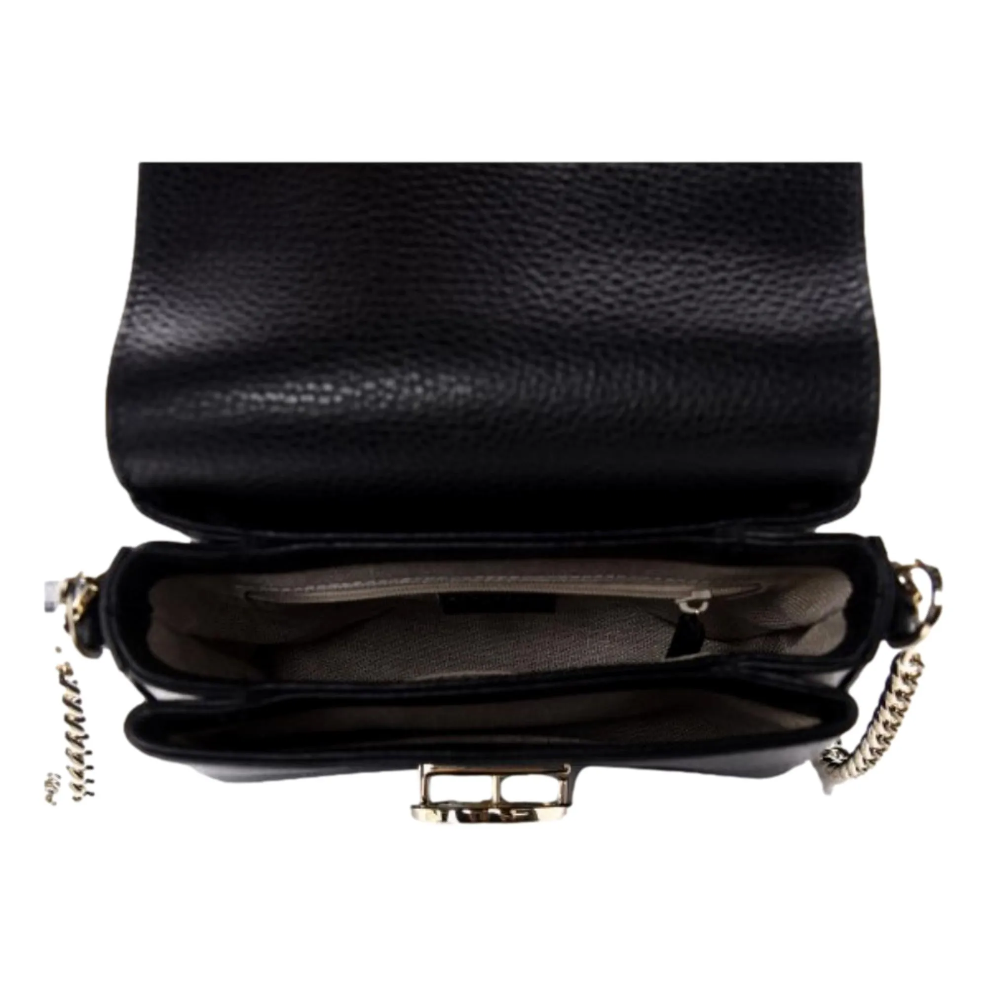 Gucci Dollar Calfskin Interlocking G Black Small Crossbody Bag 607720