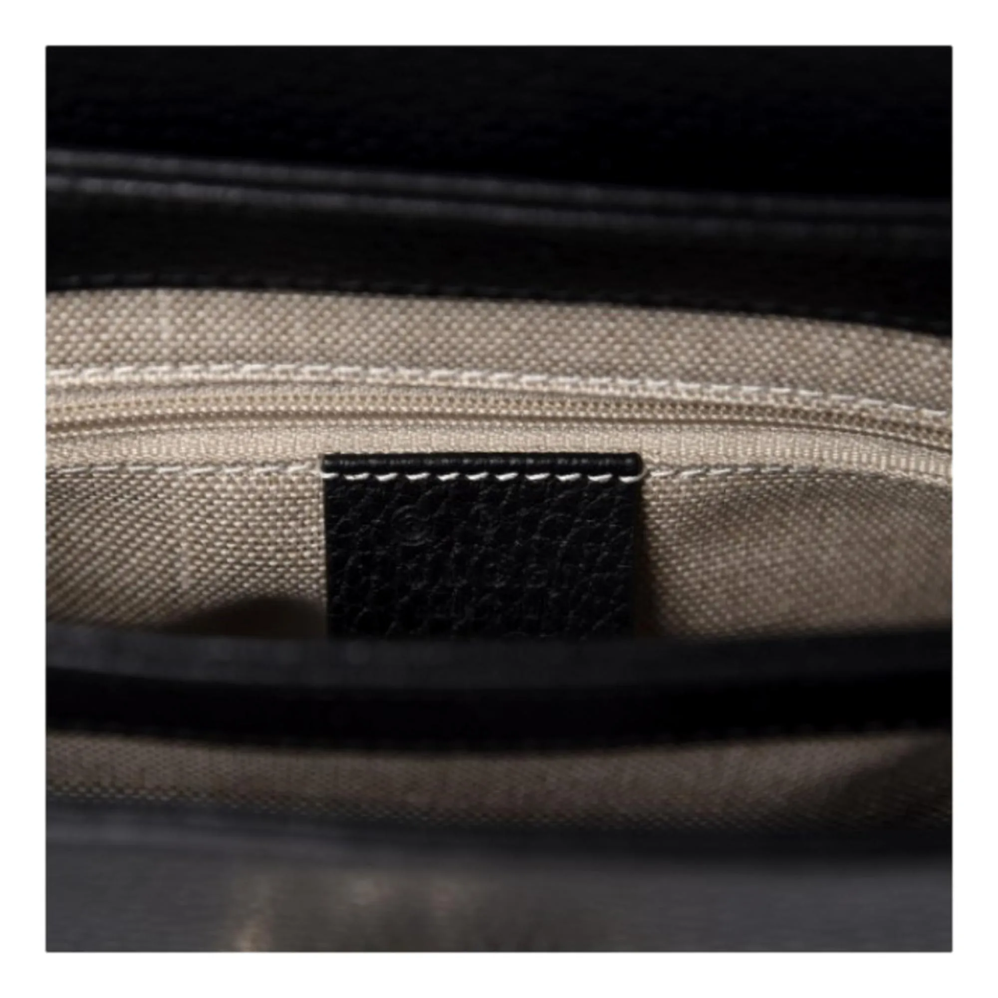 Gucci Dollar Calfskin Interlocking G Black Small Crossbody Bag 607720