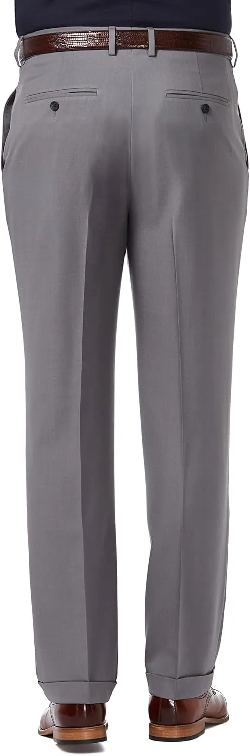 Haggar Men's Premium Comfort Classic Fit Pleat Front Dress Pant (Regular And Big & Tall Sizes)