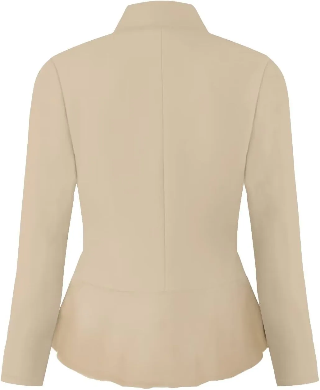 Hybrid & Company Women's Casual Work Office Elegant Open Front Premium Nylon Blazer Jacket