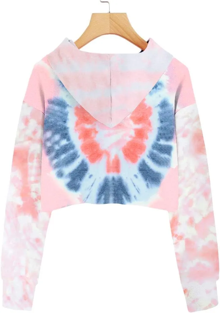 Imily Bela Kids Crop Tops Girls Hoodies Cute Plaid Long Sleeve Fashion Sweatshirts