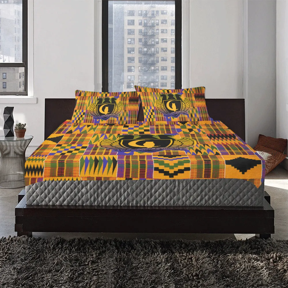 KENTE ATEF CROWN 3-Piece Bedding Set