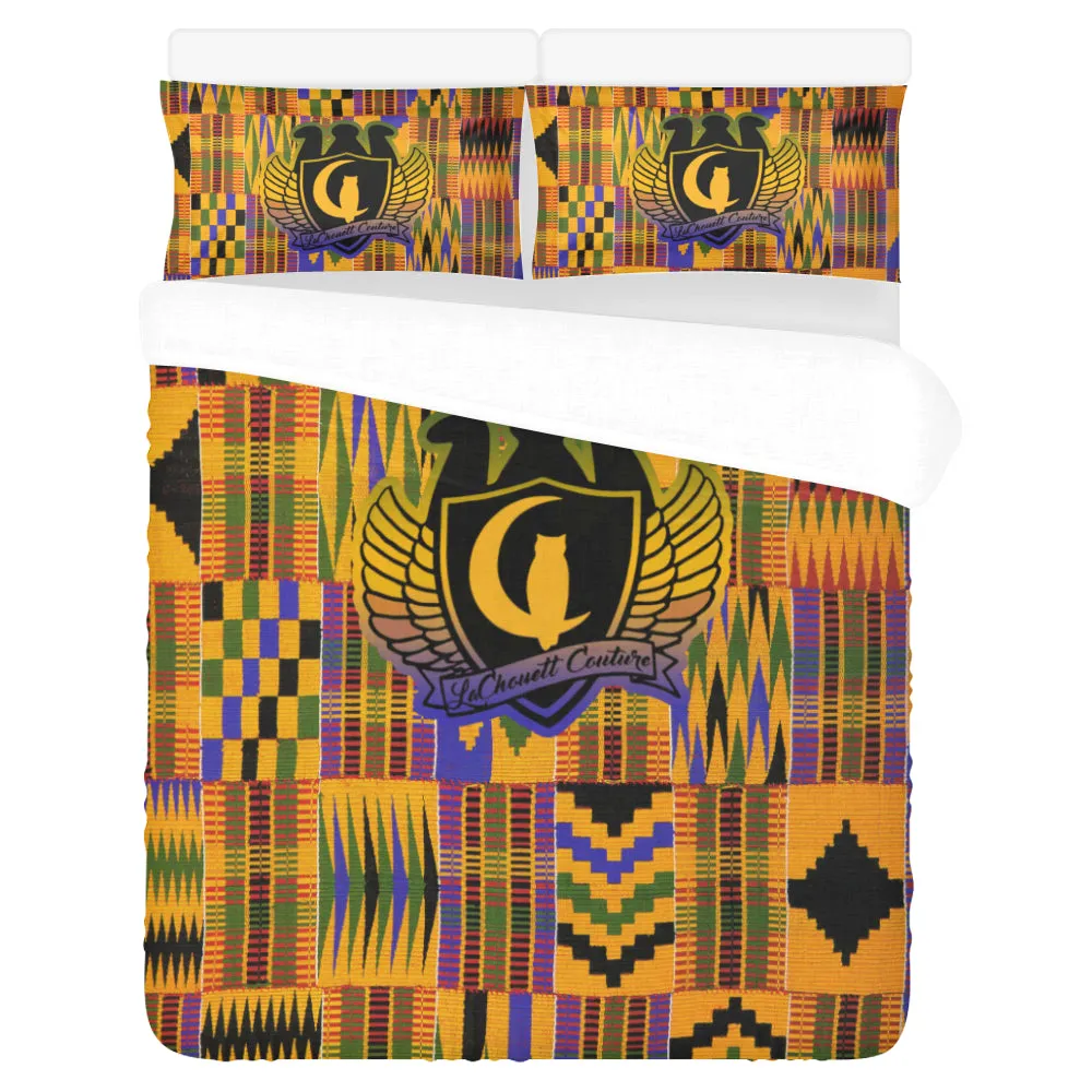 KENTE ATEF CROWN 3-Piece Bedding Set
