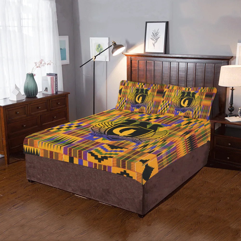 KENTE ATEF CROWN 3-Piece Bedding Set