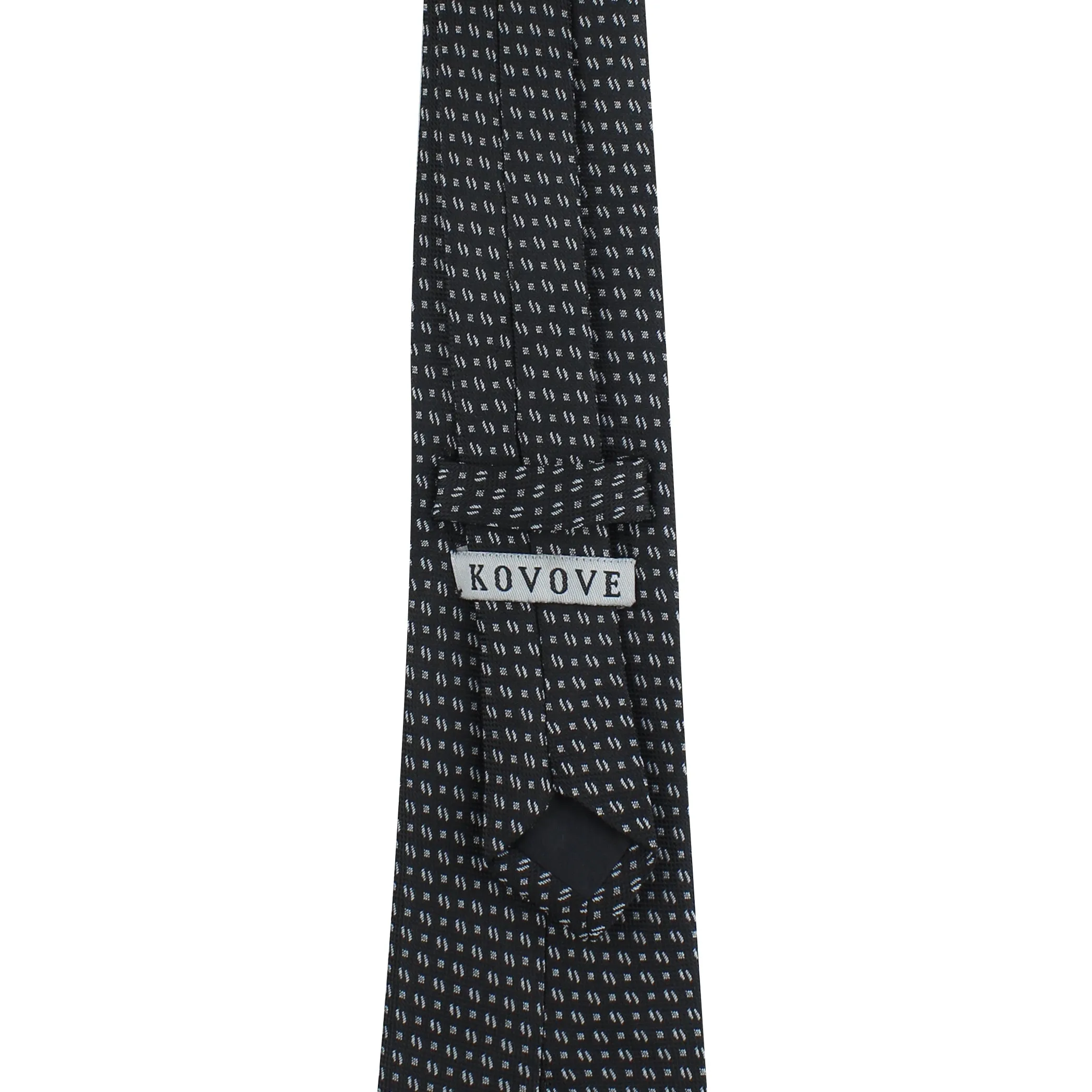 Kovove The Artistry Abstract Black Necktie For Men
