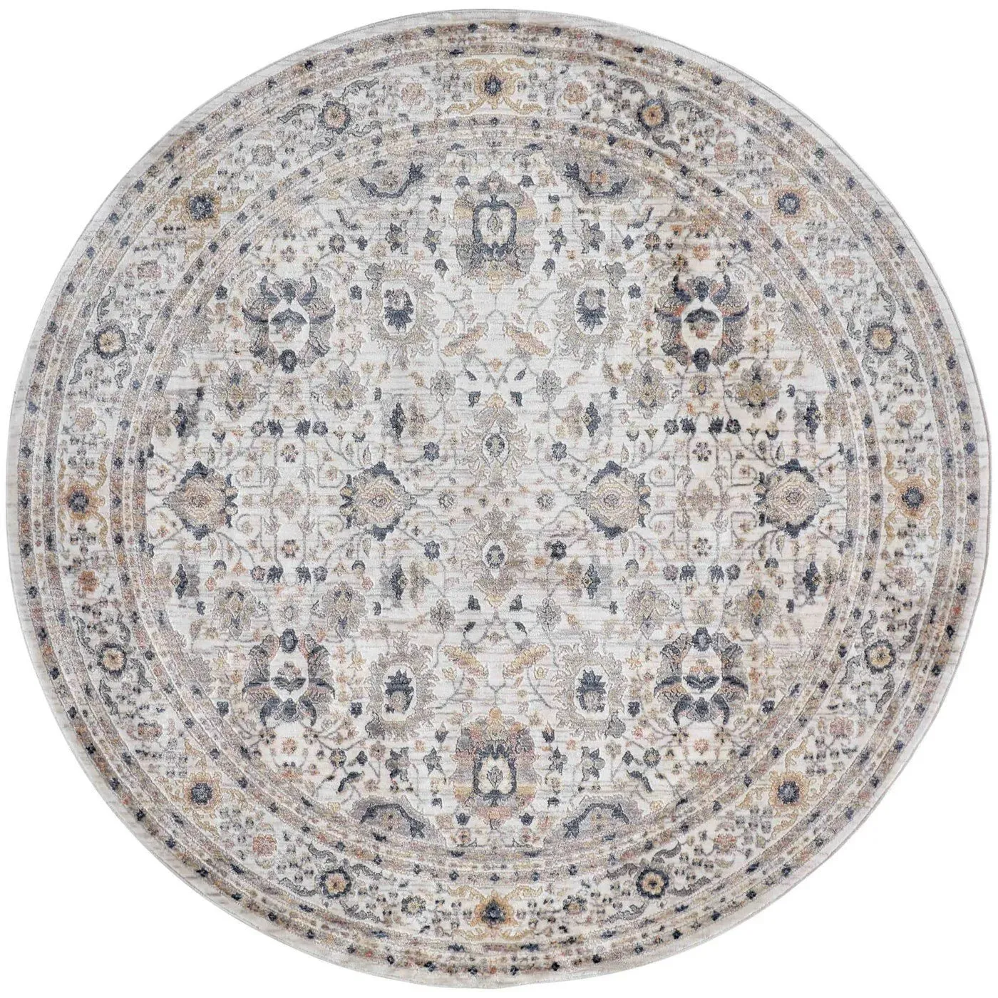 Kyra KYR3854F Grey/Blue Rug