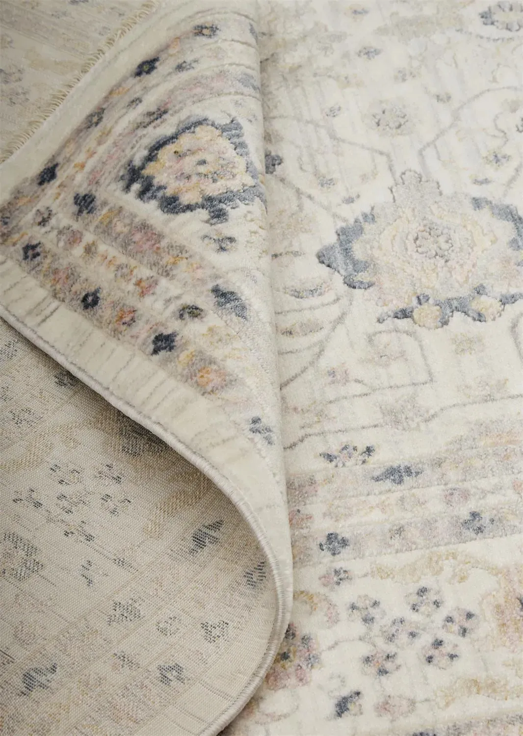 Kyra KYR3854F Grey/Blue Rug