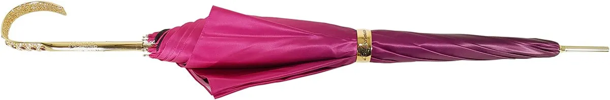 Lovely Fuchsia Shade Umbrella, New Flowered Exclusive By il Marchesato