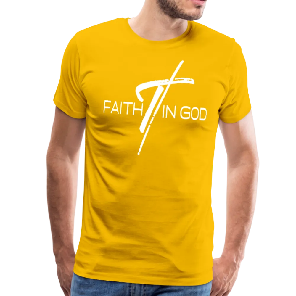Men's T-Shirt, Faith In God Short Sleeve Graphic Tee