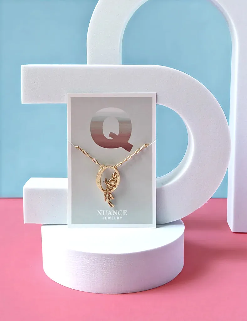 Nuance Animal Letter Necklace