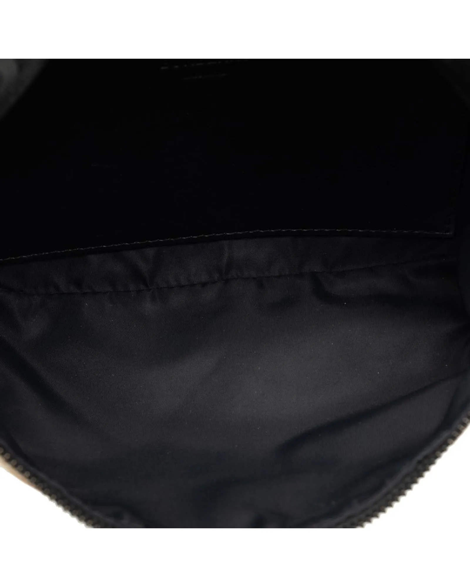 Nylon Printed Belt Bag in Brown