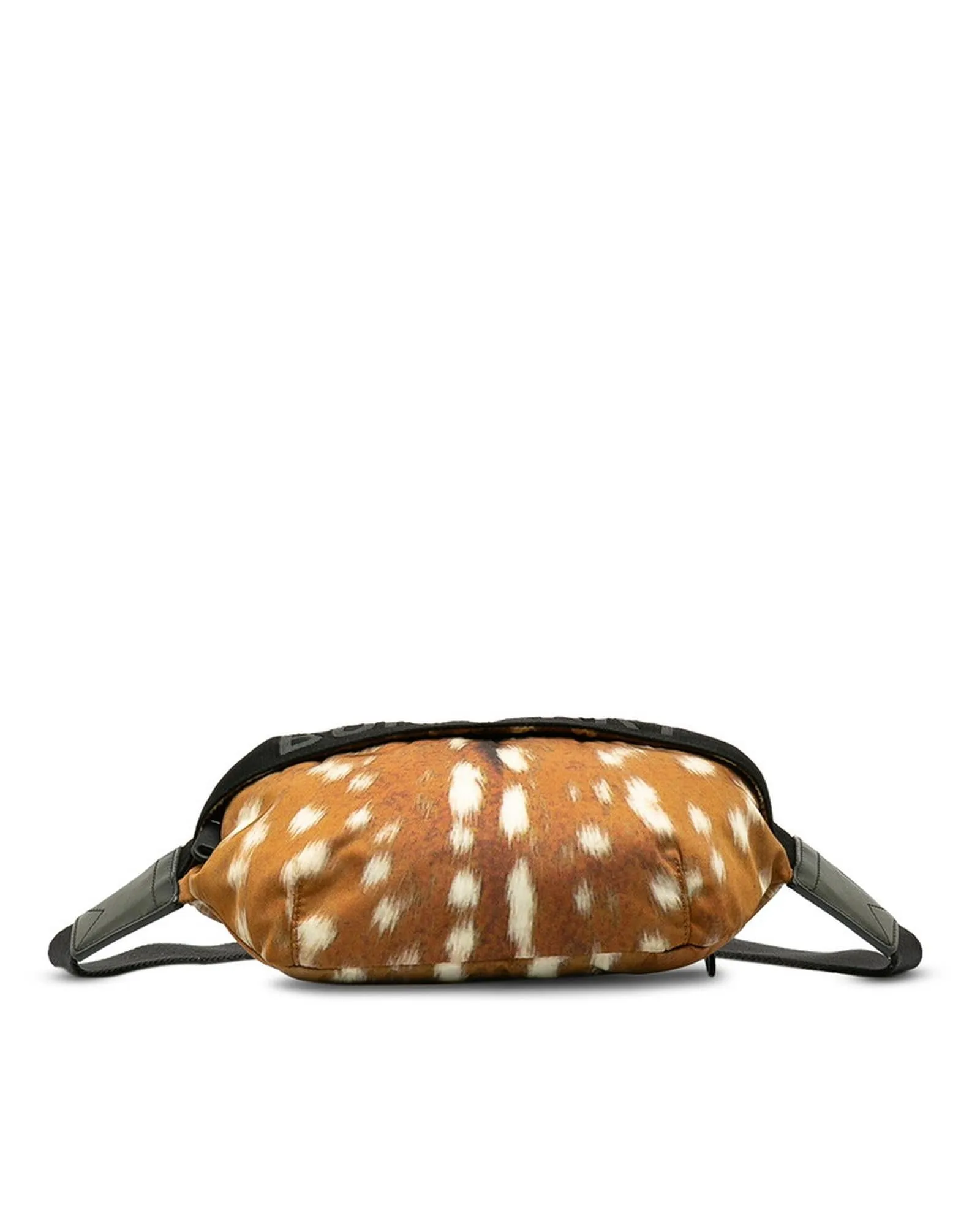 Nylon Printed Belt Bag in Brown