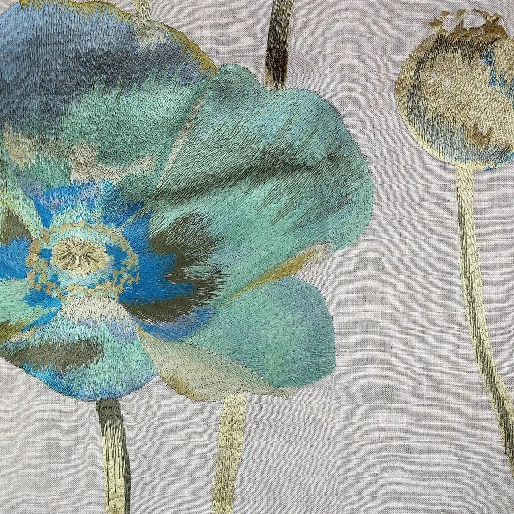 Opium Azure Throw by Ann Gish