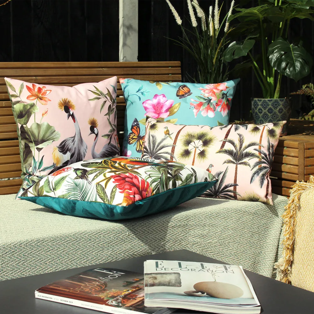 Parrots Outdoor Cushion Green