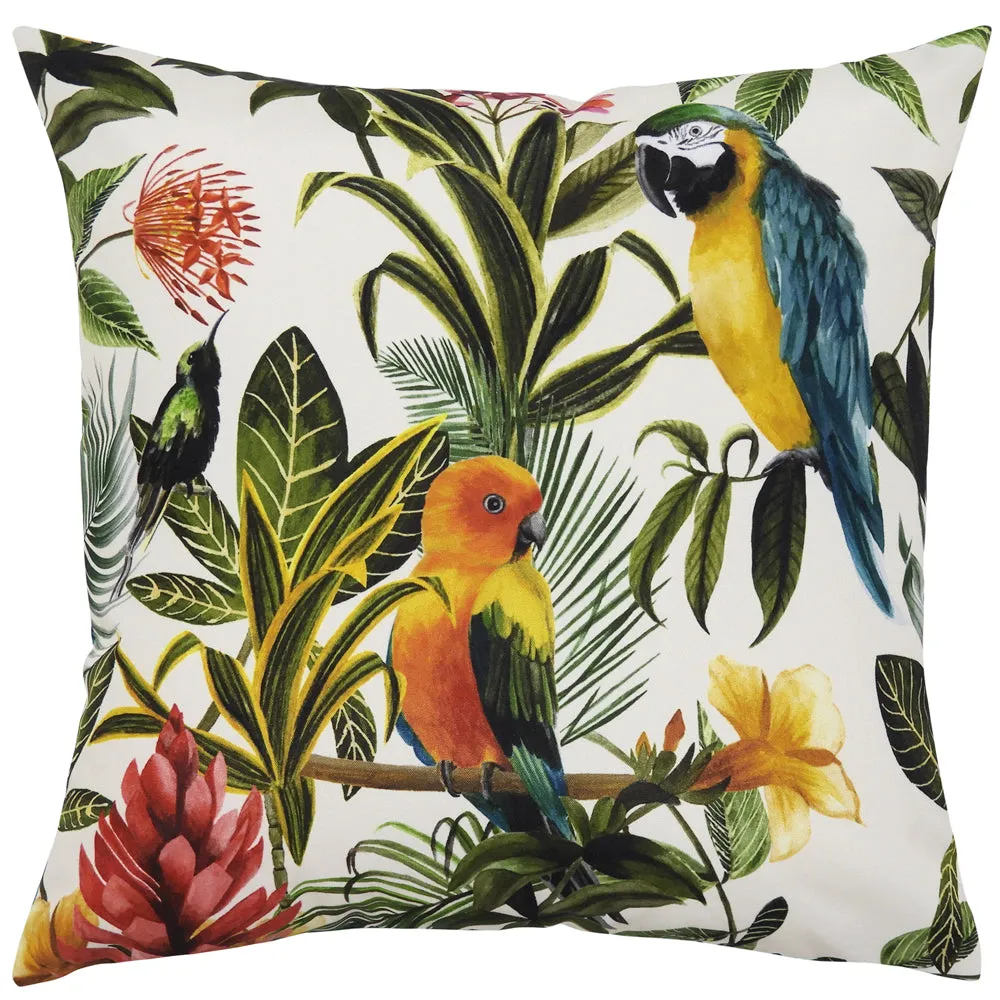 Parrots Outdoor Cushion Green