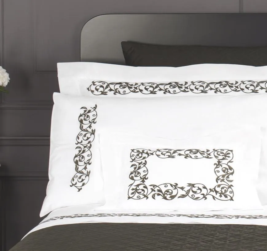 Ramages Embroidery Bedding by Dea Linens