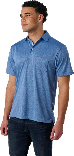 Recover Men's Recycled Polyester Polo Shirt  Moisture-Wicking, Lightweight & Breathable, Athletic Fit