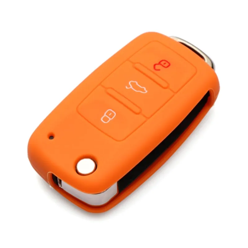 silicone car key cover case for polo passat b5 golf4 5 6 jetta tiguan Golf CrossFox Plus Eos Scirocco Beetle
