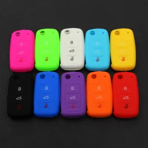 silicone car key cover case for polo passat b5 golf4 5 6 jetta tiguan Golf CrossFox Plus Eos Scirocco Beetle
