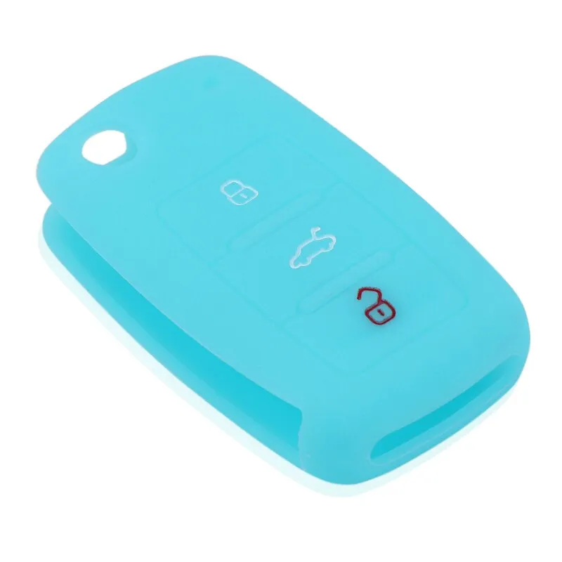 silicone car key cover case for polo passat b5 golf4 5 6 jetta tiguan Golf CrossFox Plus Eos Scirocco Beetle