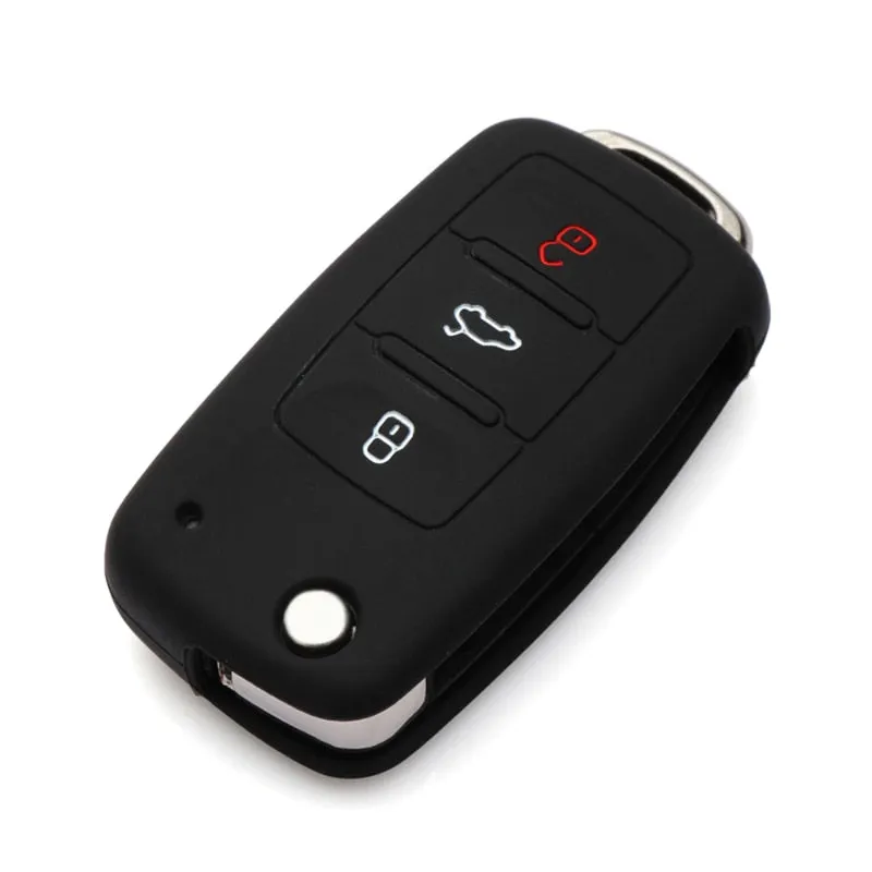 silicone car key cover case for polo passat b5 golf4 5 6 jetta tiguan Golf CrossFox Plus Eos Scirocco Beetle