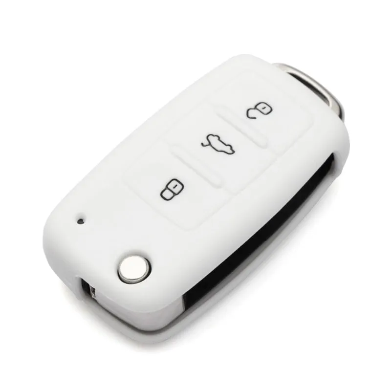 silicone car key cover case for polo passat b5 golf4 5 6 jetta tiguan Golf CrossFox Plus Eos Scirocco Beetle