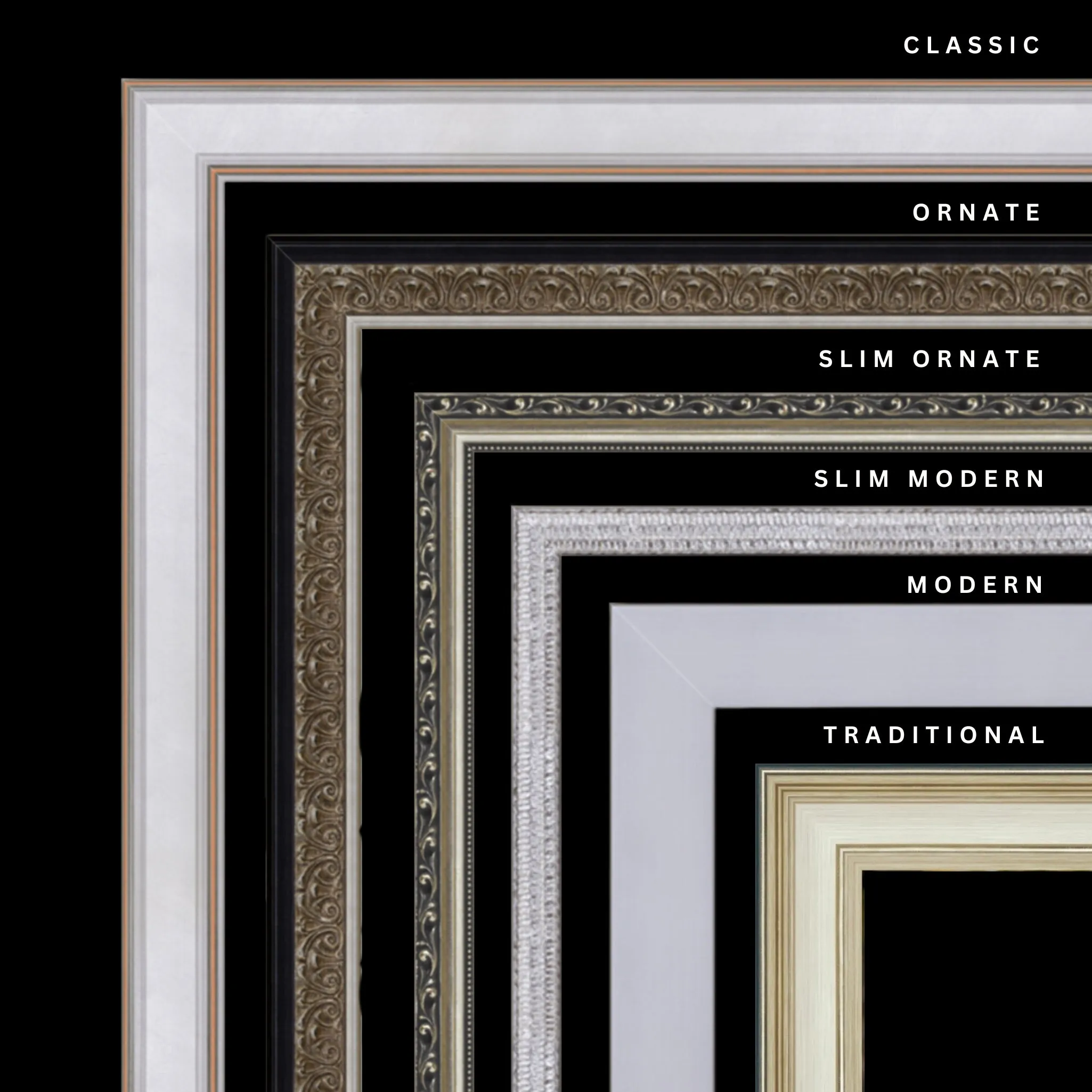 Silver 19x12 Picture Frame Ornate Traditional Classic Antique